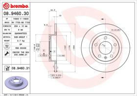 BREMBO 08946030 - DISCO DE FRENO