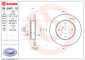 BREMBO 08946110 - DISCO DE FRENO