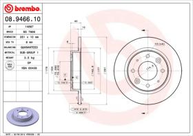 BREMBO 08946610 - DISCO DE FRENO