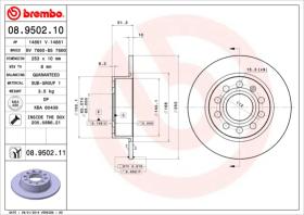 BREMBO 08950211 - DISCO DE FRENO