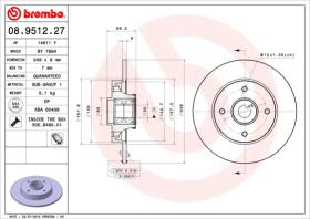 BREMBO 08951227 - DISCO DE FRENO