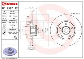 BREMBO 08959717 - DISCO DE FRENO