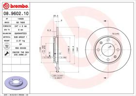 BREMBO 08960210 - DISCO DE FRENO