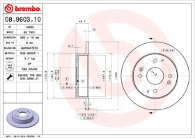 BREMBO 08960310 - DISCO DE FRENO