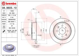 BREMBO 08960510 - DISCO DE FRENO