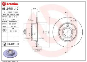 BREMBO 08975111 - DISCO DE FRENO
