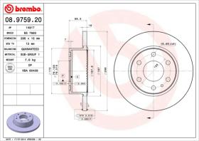 BREMBO 08975920 - DISCO DE FRENO