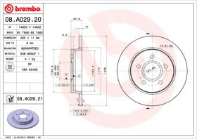 BREMBO 08A02920 - DISCO DE FRENO