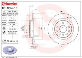 BREMBO 08A22410 - DISCO DE FRENO