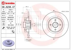 BREMBO 08A23847 - DISCO DE FRENO