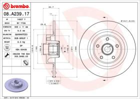 BREMBO 08A23917 - DISCO DE FRENO