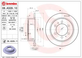 BREMBO 08A32910 - DISCO DE FRENO