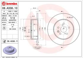 BREMBO 08A33811 - DISCO DE FRENO