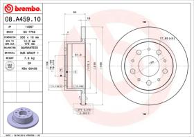 BREMBO 08A45910 - DISCO DE FRENO