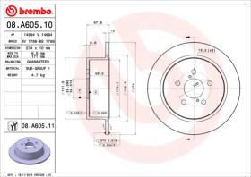 BREMBO 08A60510 - DISCO DE FRENO