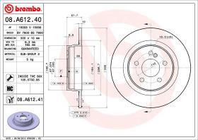 BREMBO 08A61241 - DISCO DE FRENO