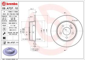 BREMBO 08A73710 - DISCO DE FRENO