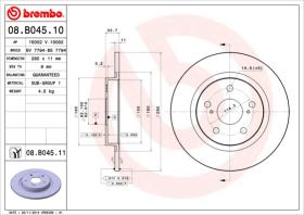 BREMBO 08B04510 - DISCO DE FRENO