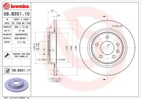BREMBO 08B35110 - DISCO DE FRENO