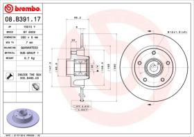 BREMBO 08B39117 - DISCO DE FRENO