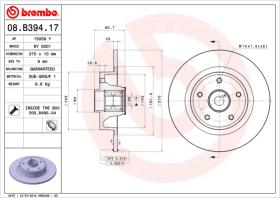 BREMBO 08B39417 - DISCO DE FRENO