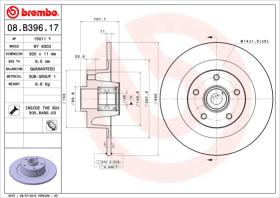 BREMBO 08B39617 - DISCO DE FRENO