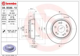 BREMBO 08B58610 - DISCO DE FRENO