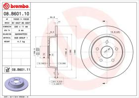 BREMBO 08B60110 - DISCO DE FRENO