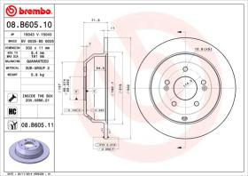 BREMBO 08B60510 - DISCO DE FRENO