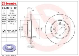 BREMBO 08B61810 - DISCO DE FRENO