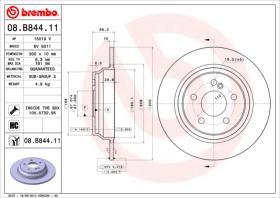 BREMBO 08B84411 - DISCO DE FRENO