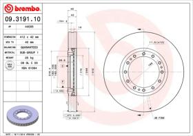 BREMBO 09319110 - DISCO BREDA MENARINI BUS M 110/201/