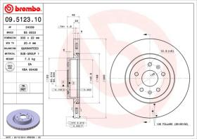 BREMBO 09512310 - DISCO DE FRENO