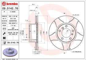 BREMBO 09514276 - DISCO FRENO BREMBO MAX