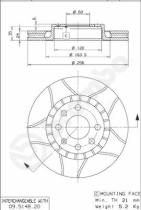 BREMBO 09514876 - DISCO FRENO BREMBO MAX