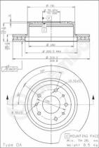 BREMBO 09539510 - DISCO FRENO/PVT
