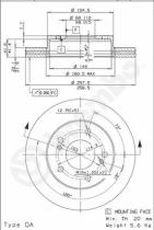 BREMBO 09544920 - DISCO DE FRENO