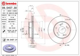 BREMBO 09545730 - DISCO DE FRENO
