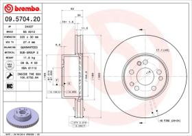 BREMBO 09570420 - DISCO DE FRENO