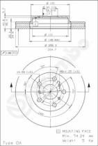 BREMBO 09571210 - DISCO DE FRENO