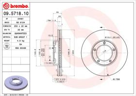 BREMBO 09571810 - DISCO DE FRENO