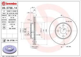 BREMBO 09573614 - DISCO DE FRENO