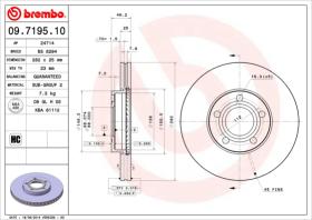 BREMBO 09719510 - DISCO DE FRENO