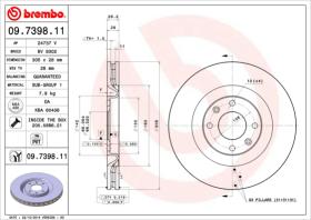 BREMBO 09739811 - DISCO DE FRENO