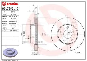 BREMBO 09765210 - DISCO DE FRENO