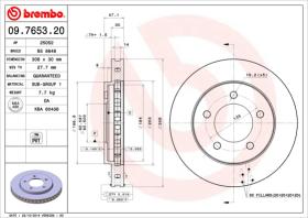 BREMBO 09765320 - DISCO DE FRENO