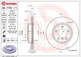 BREMBO 09770111 - DISCO DE FRENO