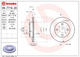 BREMBO 09771920 - DISCO DE FRENO