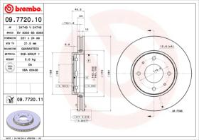 BREMBO 09772010 - DISCO DE FRENO