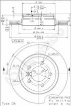 BREMBO 09772011 - DISCO DE FRENO